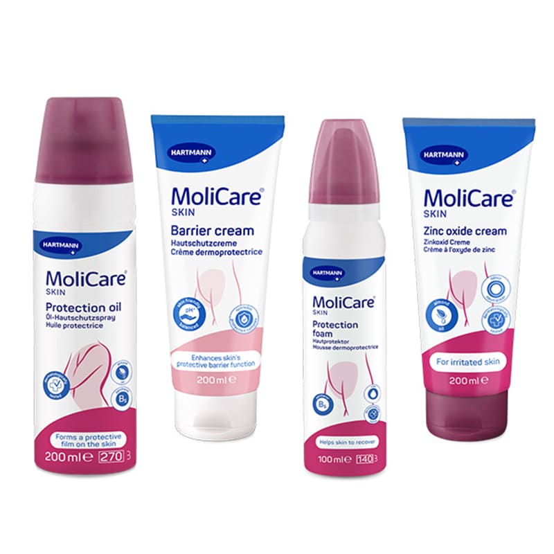 Crèmes protectrices MoliCare Skin.